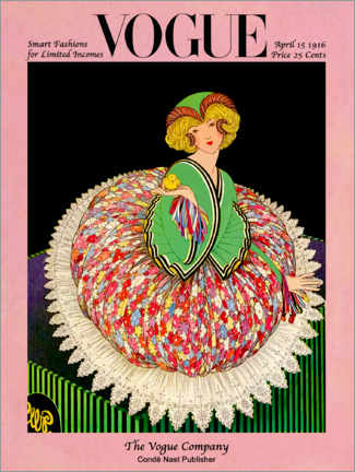 Leinwandbild  Vogue Cover 1916 - Vintage Advertising Collection