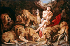 Leinwandbild  Daniel in der Löwengrube - Peter Paul Rubens