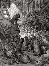 Wandsticker  Der Rat der Ratten - Gustave Doré