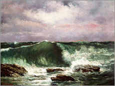 Gallery Print  Die Wellen - Gustave Courbet