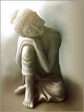 Wandsticker  Ruhender Buddha - Christine Ganz