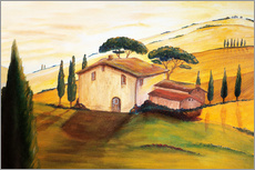 Gallery Print  Sonnenblumen in der Toskana Ausschnitt - Christine Huwer