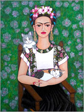 Gallery Print  Frida Kahlo Katzenliebhaberin - Madalena Lobao-Tello