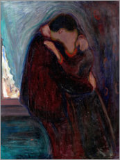 Leinwandbild  Der Kuss - Edvard Munch