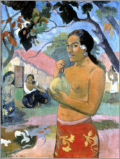 Poster Tahitianische Frau