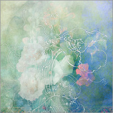Wandsticker  Abstrakte Blumen - Aimee Stewart