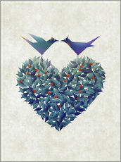 Wandsticker  Love Birds - Angelo Cerantola