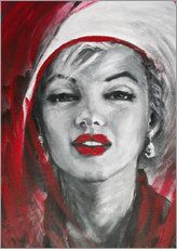 Wandsticker  Marilyn - Porträt - Carmen Tyrrell