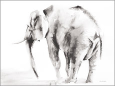 Acrylglasbild  Einsamer Elefant