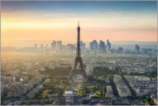 Poster Pariser Skyline mit Eiffelturm
