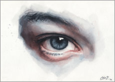 Leinwandbild  Augenstudie in Wasserfarben - Miroslav Zgabaj