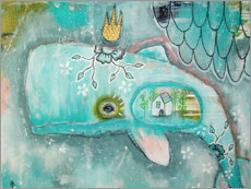 Poster  Kleiner Wal im Ozean der Träume - Micki Wilde