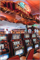 Poster Spielautomaten in Las Vegas