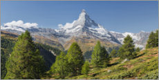 Poster Blick auf das Matterhorn