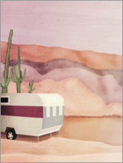Poster Caravan in der Wüste