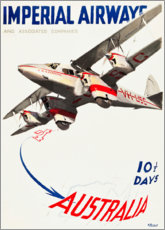 Poster Imperial Airways - Australien