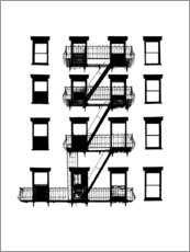 Gallery Print  Fenster und Balkone - Jeff Pica