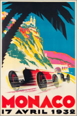 Hartschaumbild  Monaco 1932 (Französisch) - Vintage Travel Collection