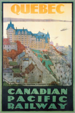 Leinwandbild  Quebec (englisch) - Vintage Travel Collection