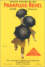 Hartschaumbild  Parapluie-revel (Englisch) - Leonetto Cappiello