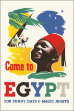 Poster Besuche Ägypten (englisch)