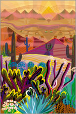 Poster  Hoch oben auf einem Wüstenberg - Charles Harker