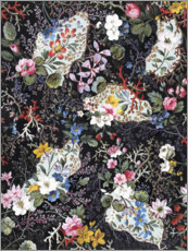 Holzbild  Florales Muster VI - William Kilburn