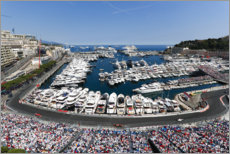 Poster  Formel 1 Rennstrecke in Monte Carlo, Monaco 2017