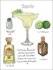 Poster Klassischer Cocktail - Margarita
