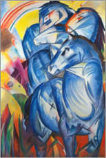 Acrylglasbild  Der Turm der blauen Pferde - Franz Marc