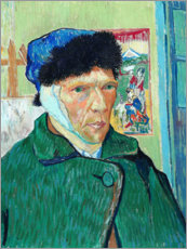 Leinwandbild  Vincent van Gogh mit verbundenem Ohr - Vincent van Gogh