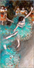 Poster Tänzerin in Grün