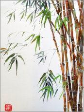 Leinwandbild  Bambus - Brigitte Dürr