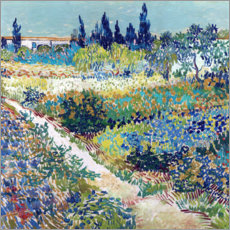 Acrylglasbild  Garten bei Arles - Vincent van Gogh