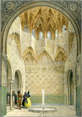 Gallery Print  Die Halle der Abencerragen, Alhambra, Granada, 1853 - Léon Auguste Asselineau