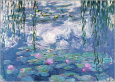 Holzbild  Seerosen - Claude Monet