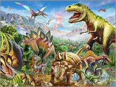 Wandsticker  Welt der Dinosaurier - Adrian Chesterman