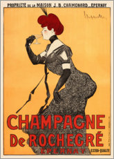 Leinwandbild  Champagne de Rochegré - Leonetto Cappiello