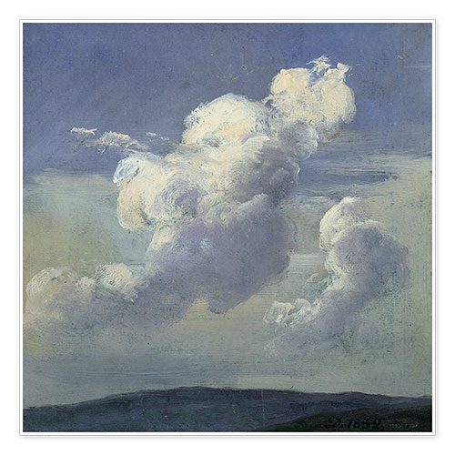Poster Wolkenstudie