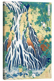 Leinwandbild  Kirifuri-Wasserfall auf dem Kurokami - Katsushika Hokusai