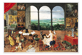 Poster  Der Hörsinn - Jan Brueghel d.Ä.
