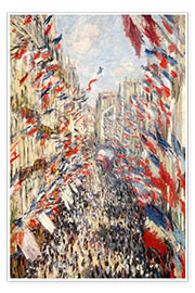 Poster Rue Montorgueil, Feierlichkeiten zum 30. Juni
