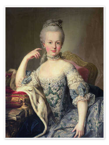 Poster Erzherzogin Marie Antoinette Habsburg-Lothringen