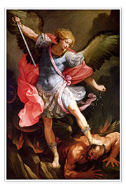 Poster Erzengel Michael besiegt Satan