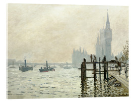 Acrylglasbild  Themse vor Westminster - Claude Monet