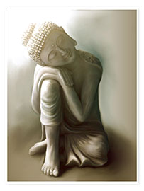Poster Ruhender Buddha