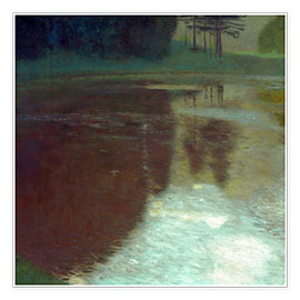 Poster  Morgen am Teiche - Gustav Klimt