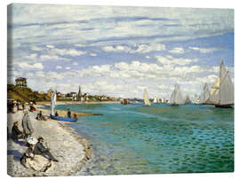 Leinwandbild  Regatta in Sainte-Adresse - Claude Monet