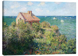 Leinwandbild  Zöllnerhaus des Fischers bei Varengeville - Claude Monet