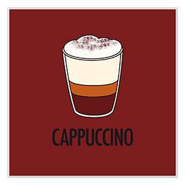 Poster Cappuccino, für den Italiener in dir!